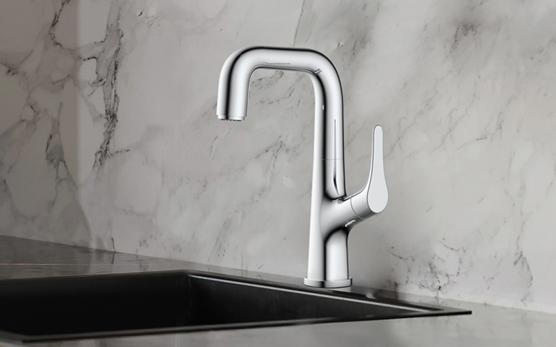 FK1329-A0 七字抽拉廚房龍頭